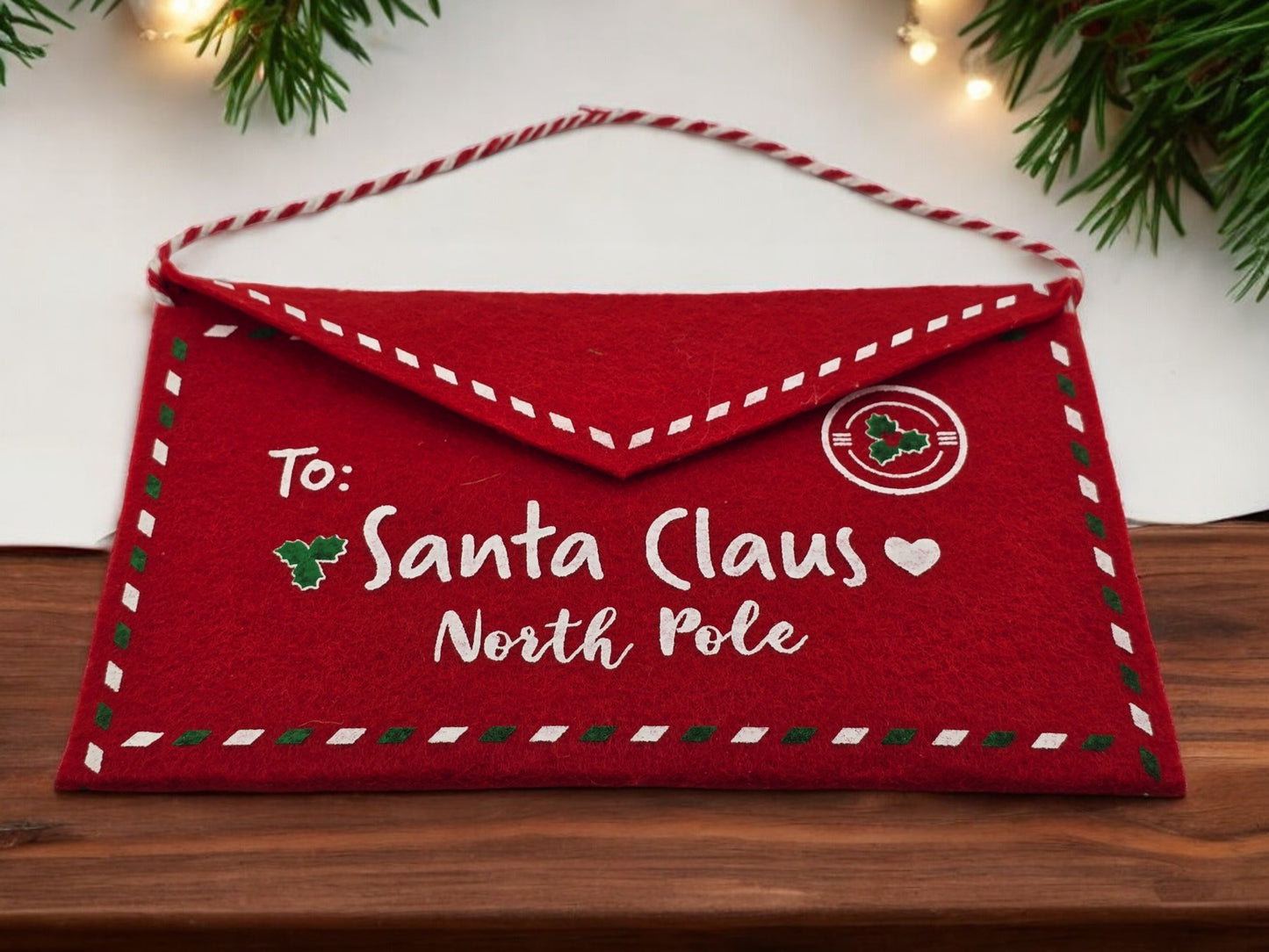 Large Hanging Christmas Santa Claus Envelope