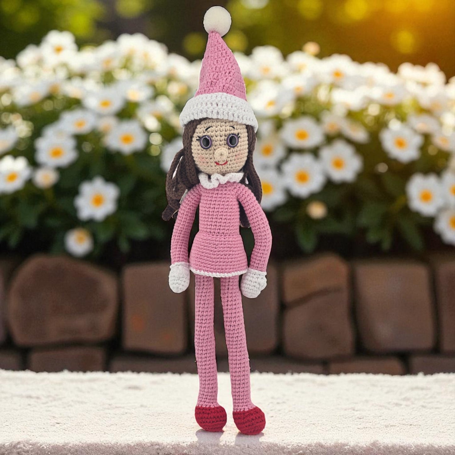 Handmade Crochet Elf Doll – Boy or Girl | Bendable Arms & Legs | 12-15" Tall
