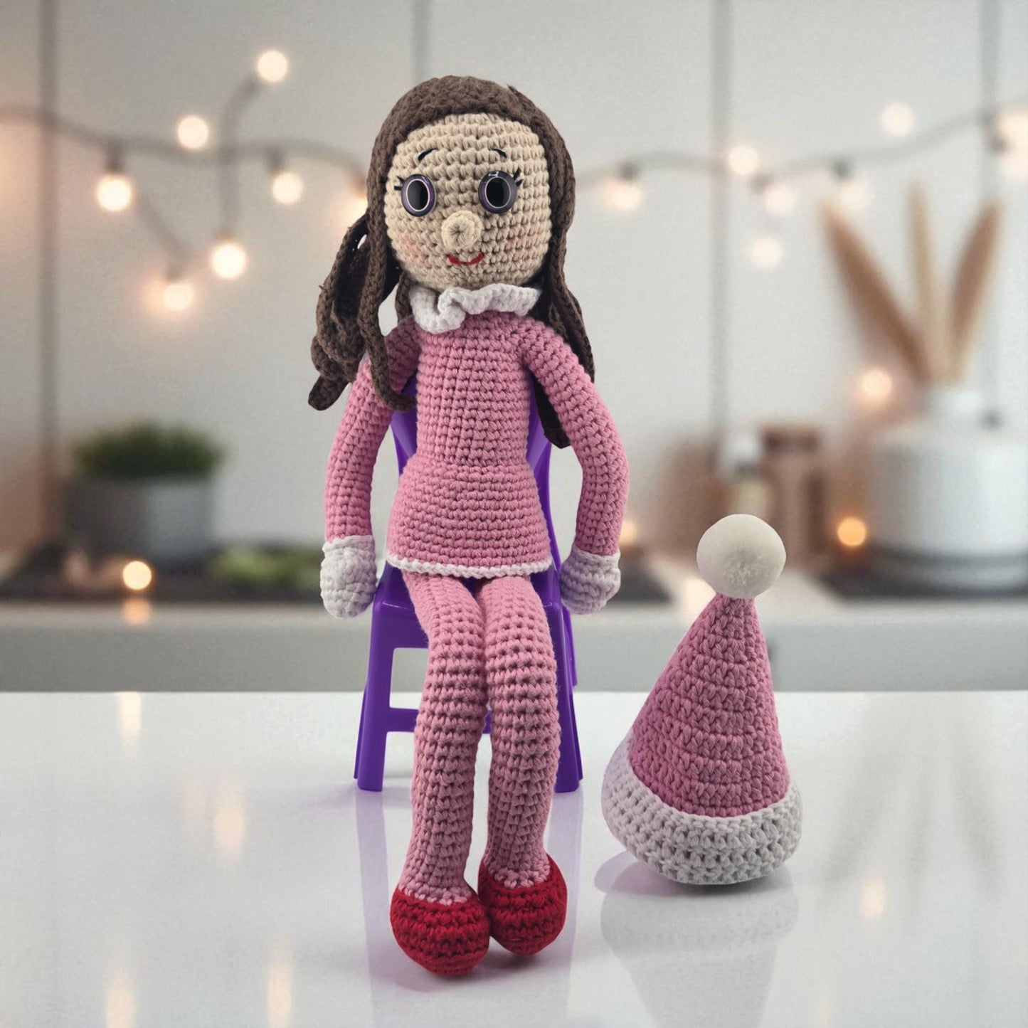 Handmade Crochet Elf Doll – Boy or Girl | Bendable Arms & Legs | 12-15" Tall