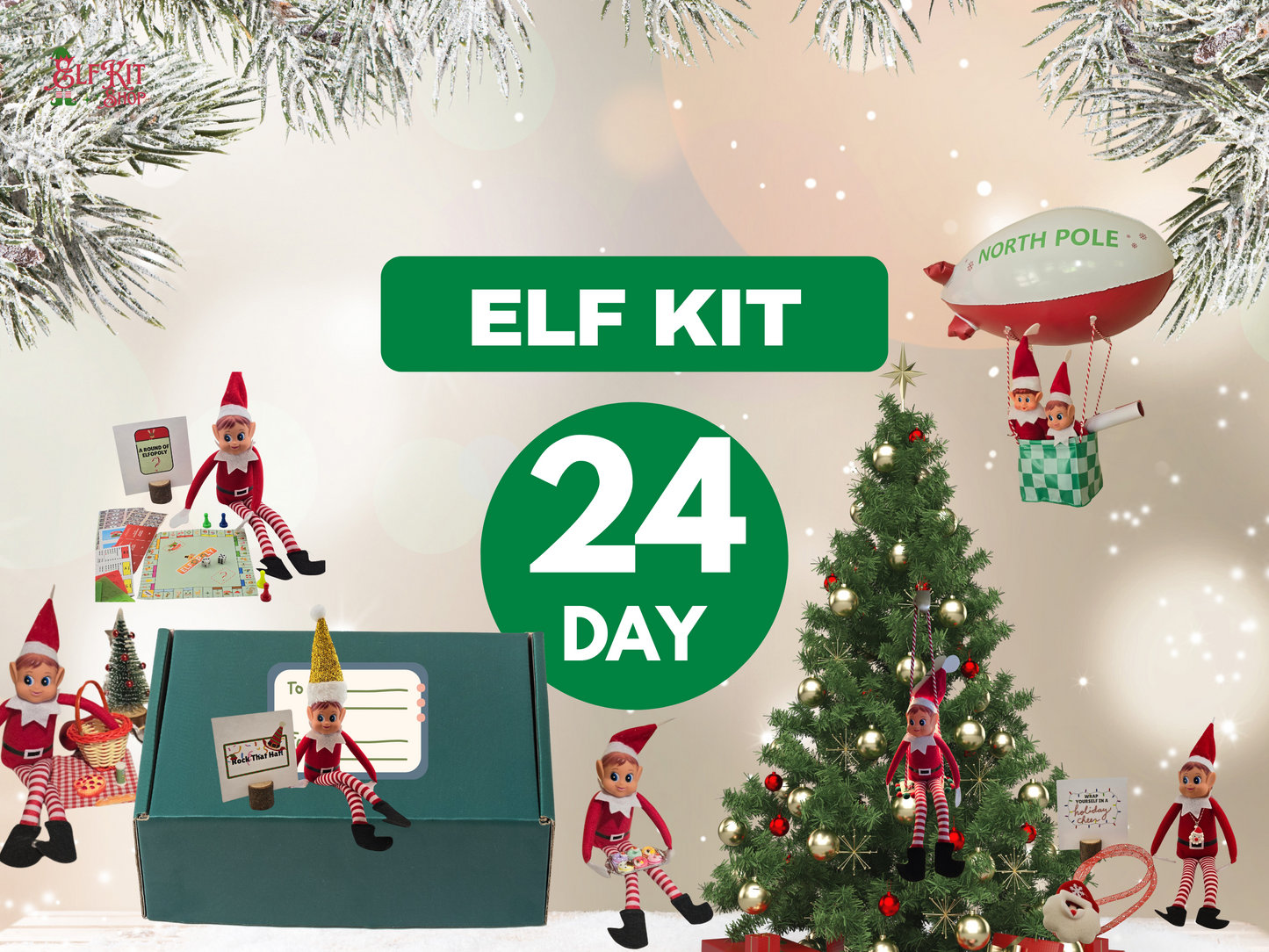 24 Day Elf Kit (Elves Christmas Activity)