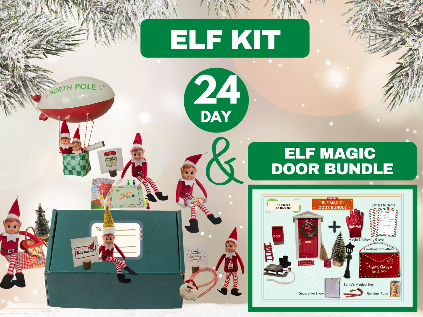 24 Day Elf Kit + Elf Magic Door Bundle