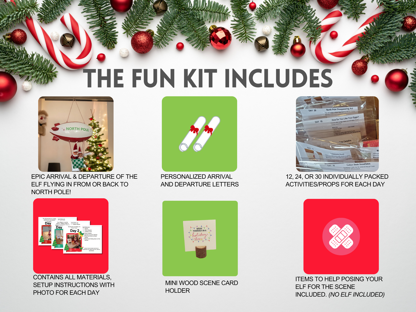 24 Day Elf Kit (Elves Christmas Activity)