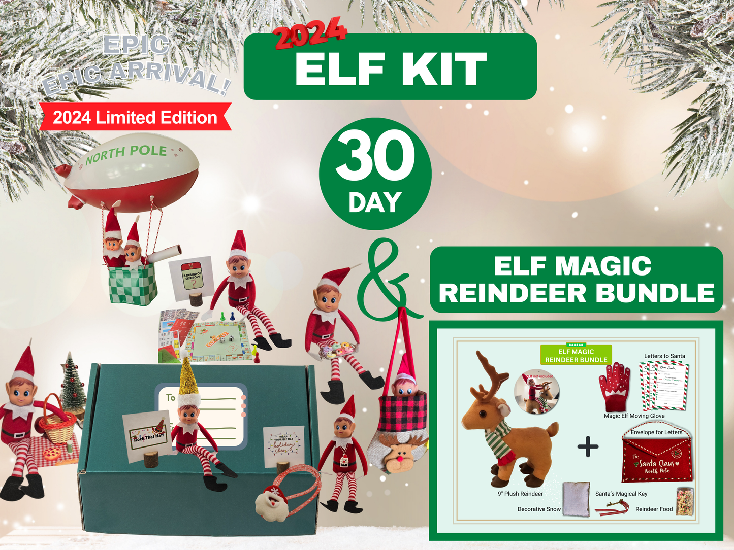 30 Day 2024 Elf Kit + Elf Magic Reindeer Bundle