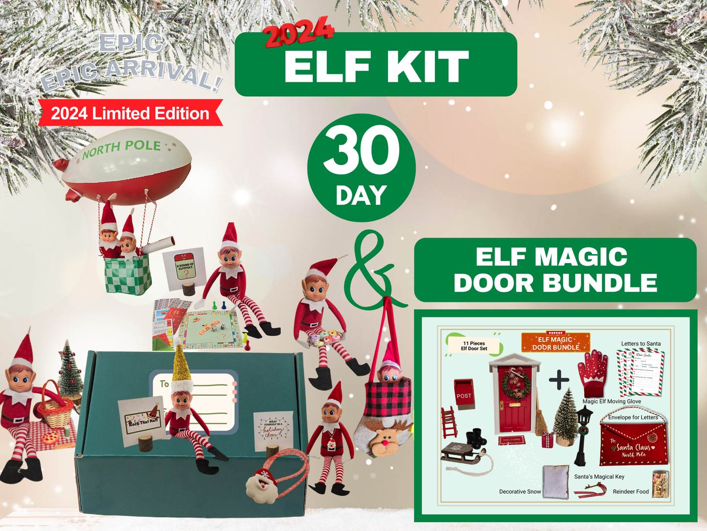 30 Day 2024 Elf Kit + Elf Magic Door Bundle