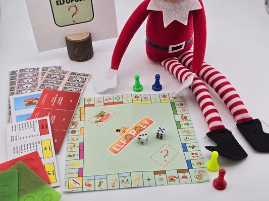 Playable Elf Monopoly Elfopoly Set