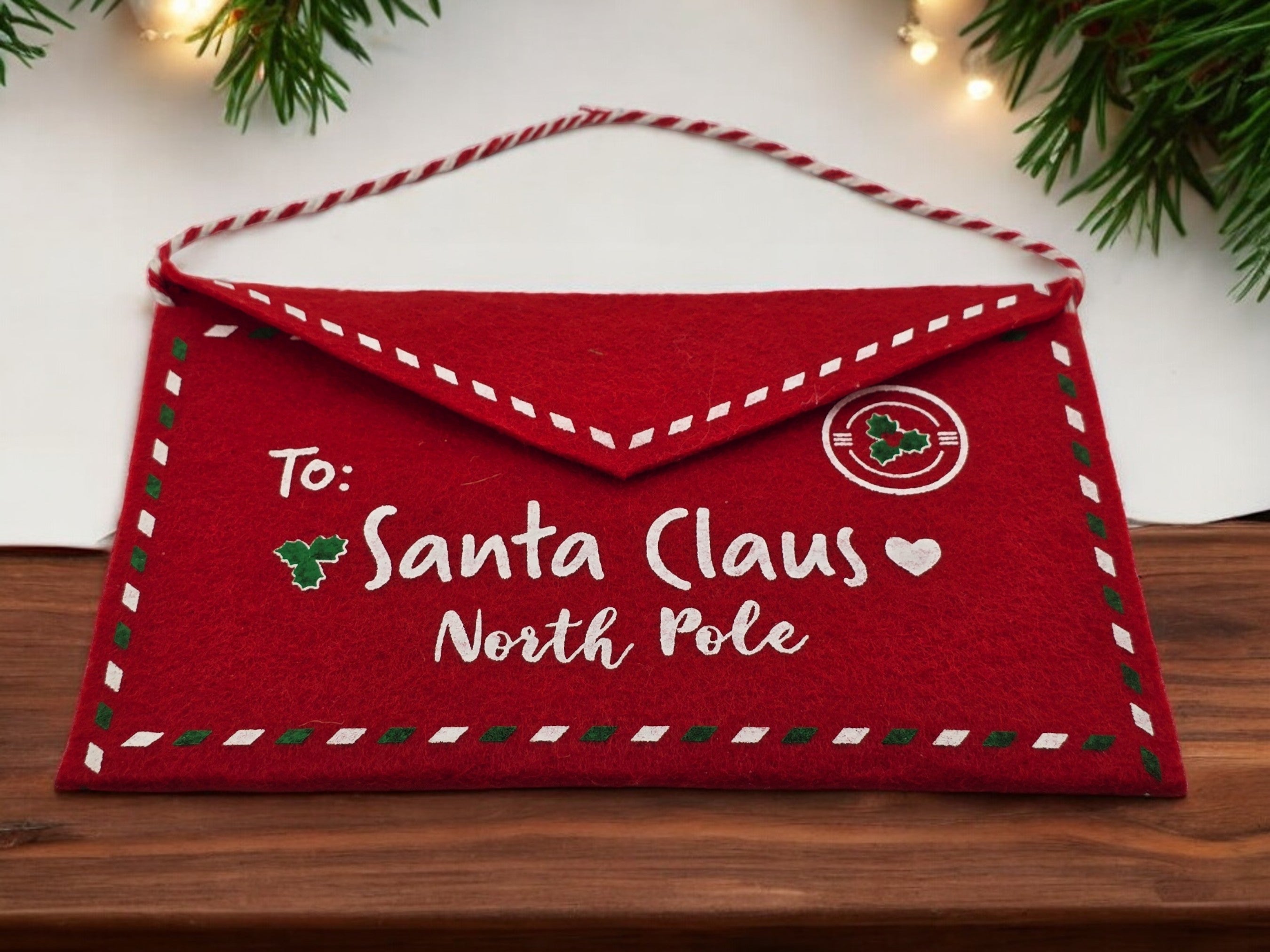 Large Hanging Christmas Santa Claus Envelope