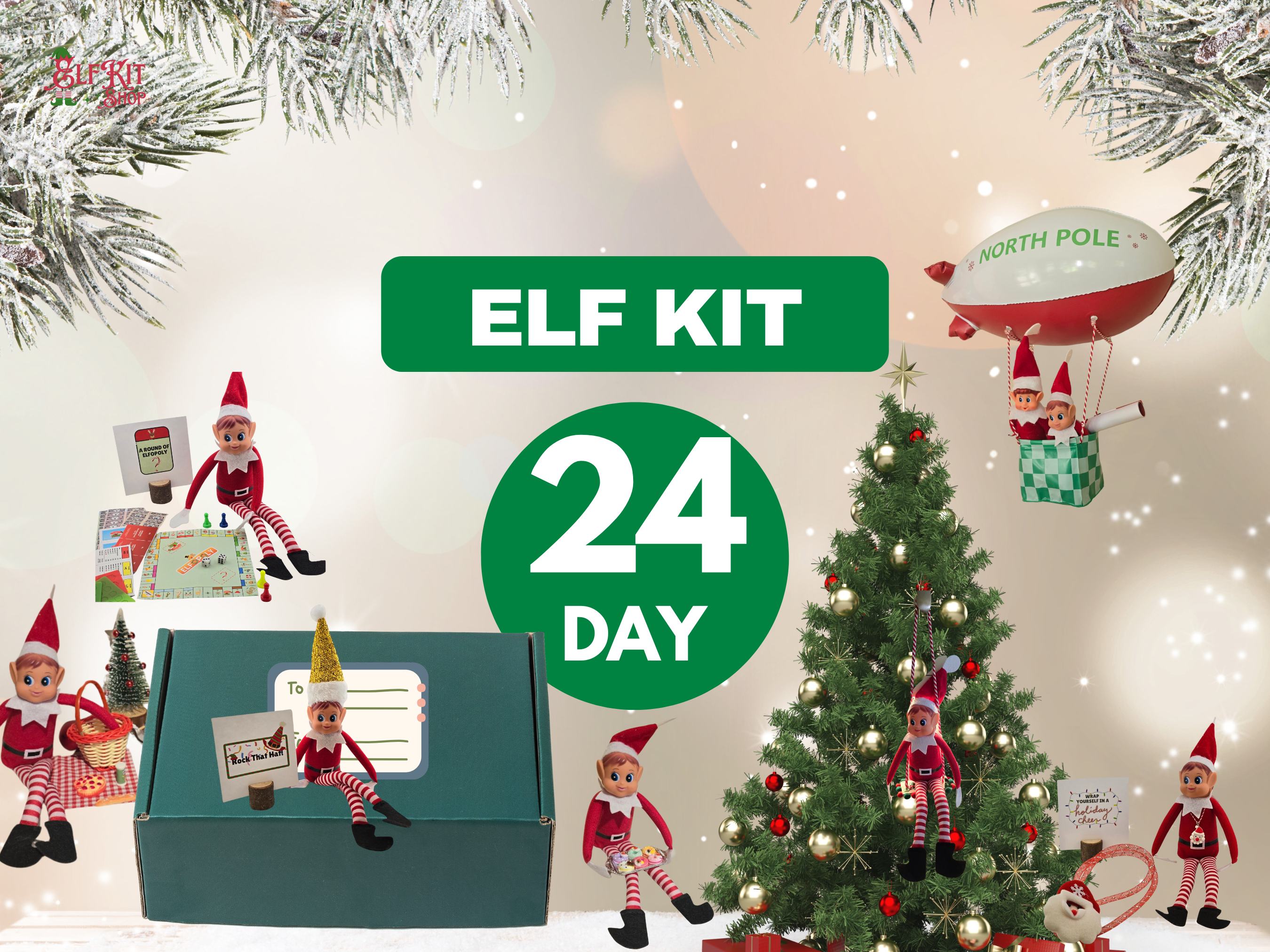 24 Day Elf Kit (Elves Christmas Activity)