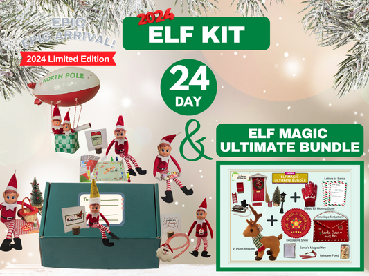 24 Day 2024 Elf Kit + Elf Magic Ultimate Bundle (Elves Christmas Activity)