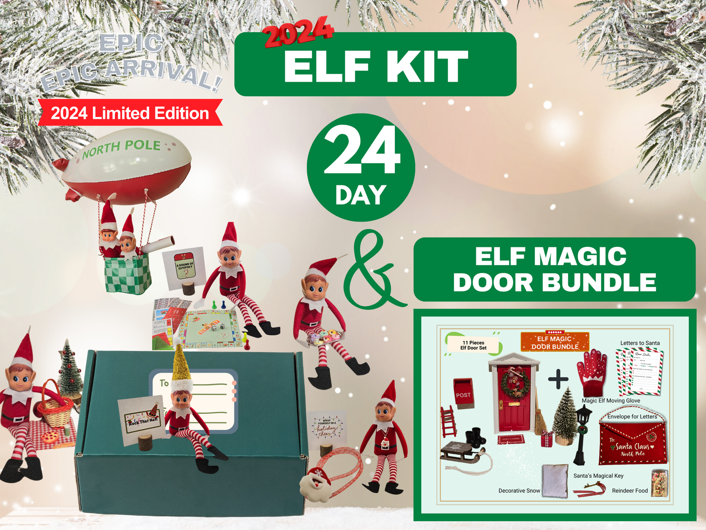 24 Day 2024 Elf Kit + Elf Magic Door Bundle