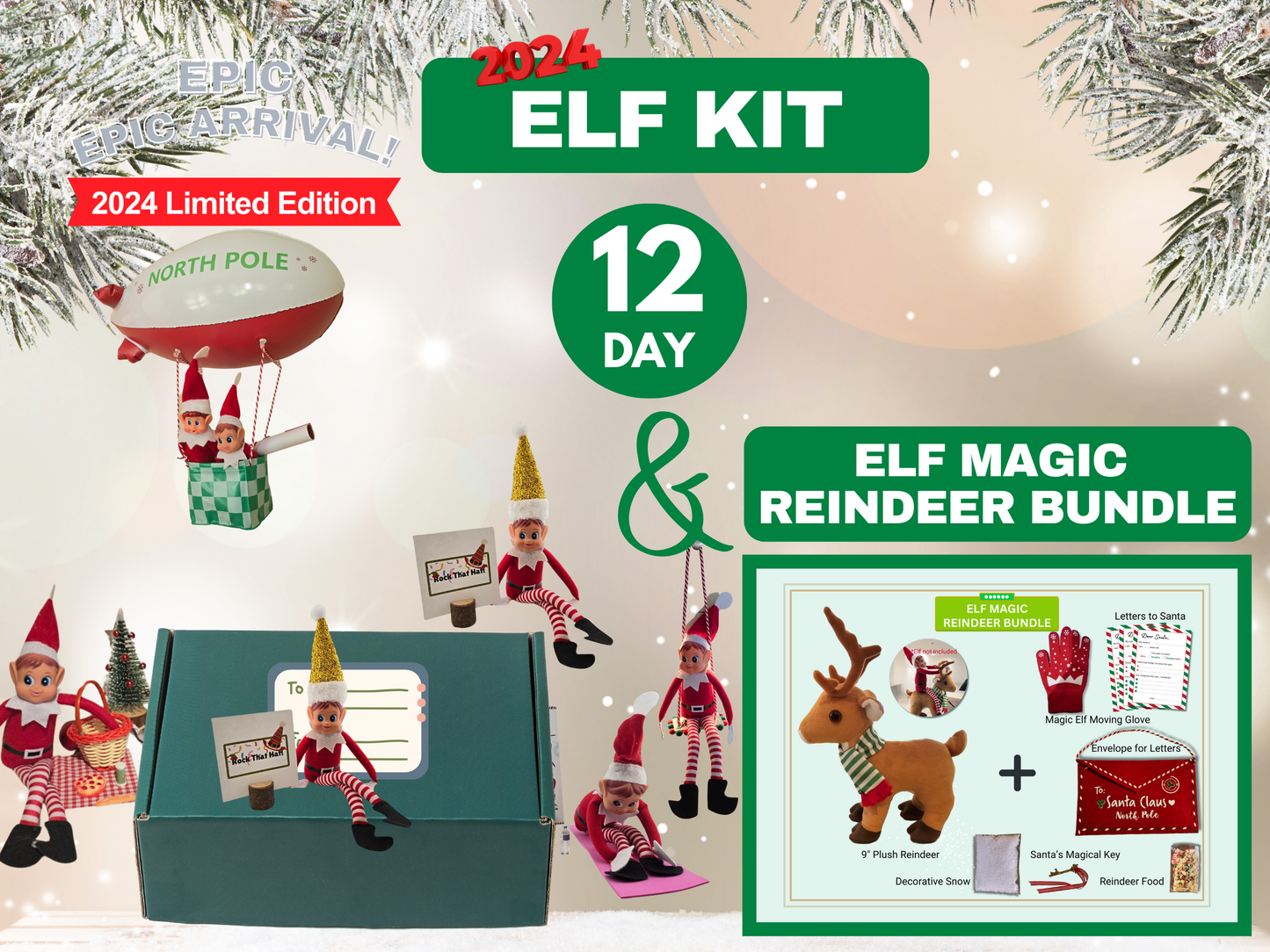 12 Day 2024 Elf Kit + Elf Magic Reindeer Bundle