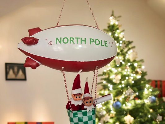 Elf Arrival Inflatable Blimp Ride