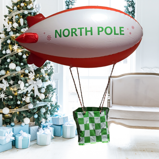 Elf Arrival Inflatable Blimp Ride