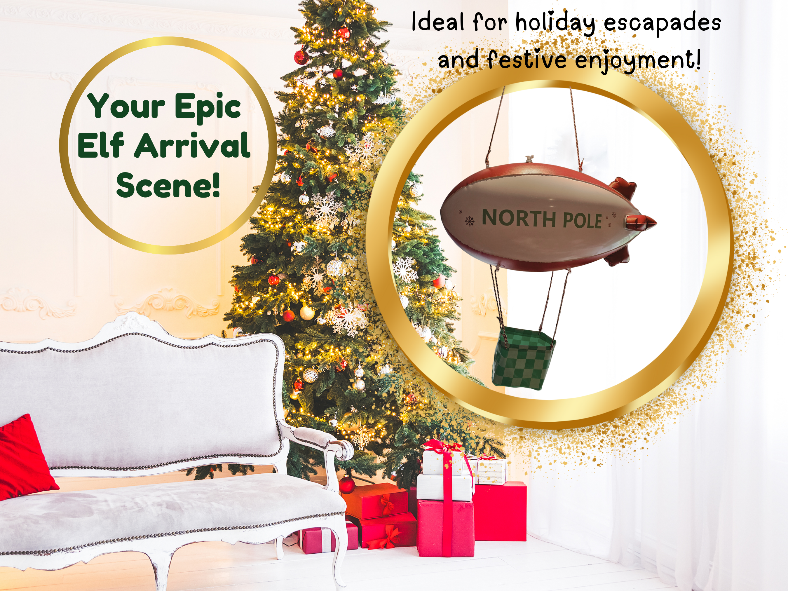 Elf Inflatable Blimp Ride