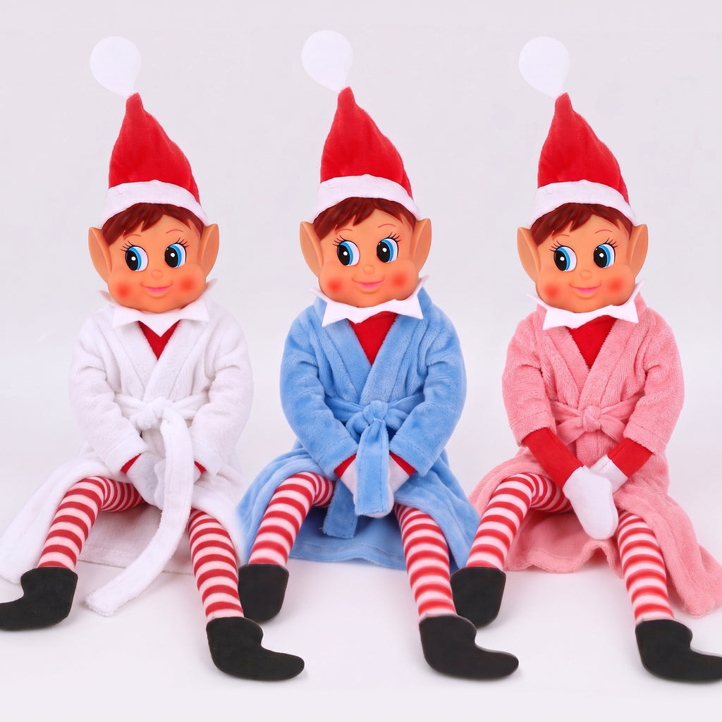 Cozy Holiday Spa & Lounge Bathrobe for Scout Elf Dolls