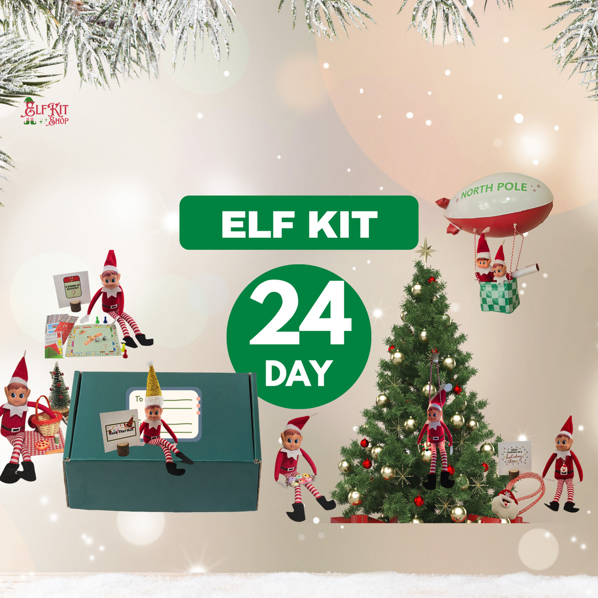 24 Day Elf Kit (Elves Christmas Activity)