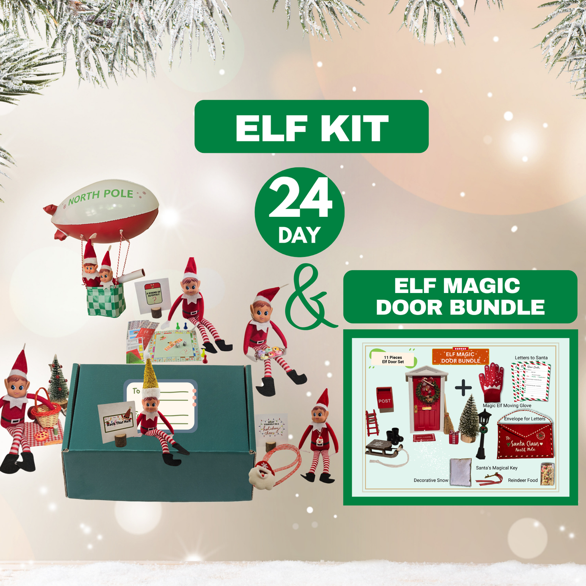 24 Day Elf Kit + Elf Magic Door Bundle