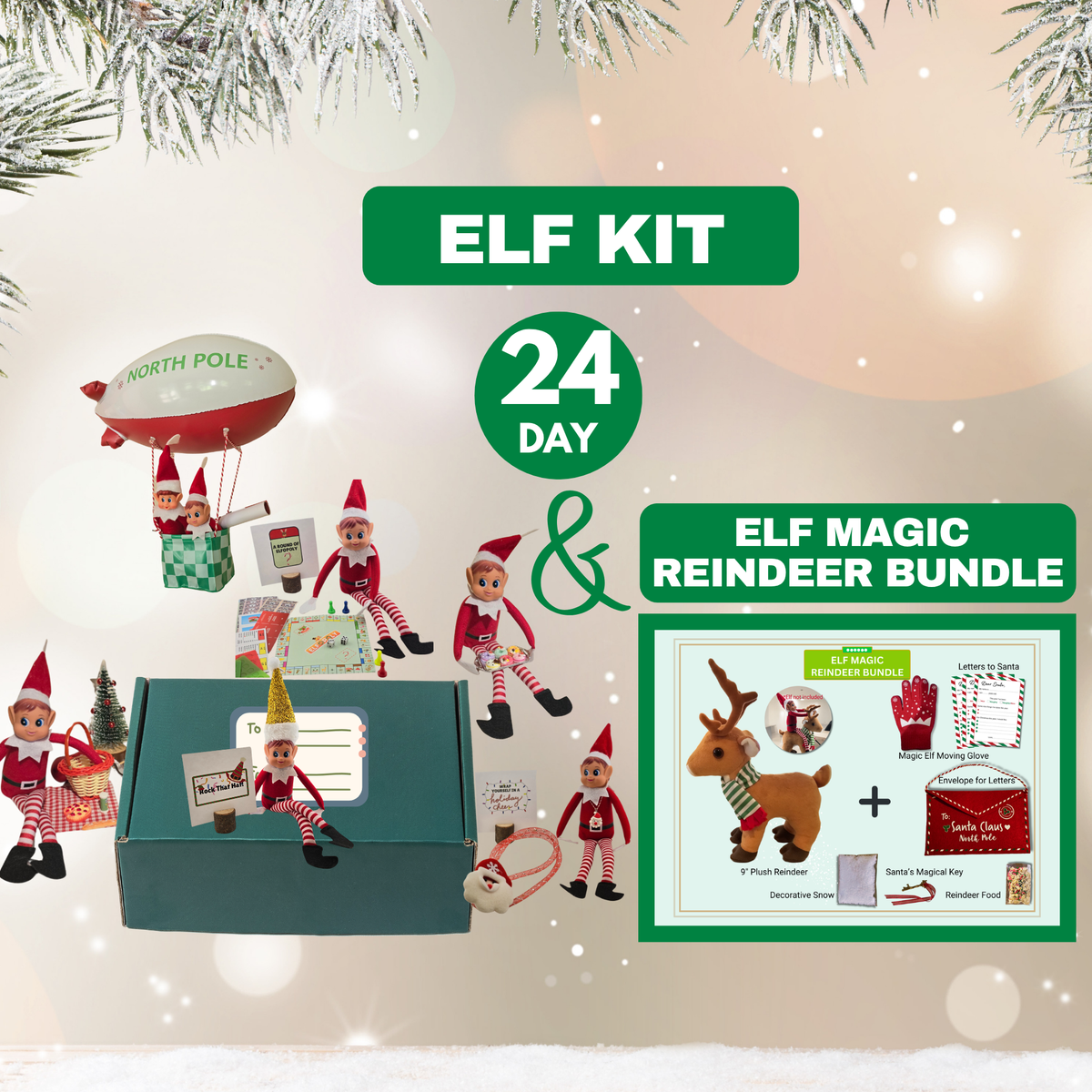 24 Day Elf Kit + Elf Magic Reindeer Bundle