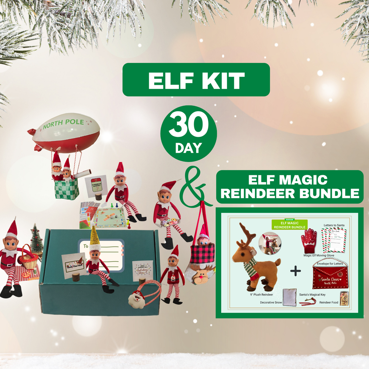 30 Day Elf Kit + Elf Magic Reindeer Bundle