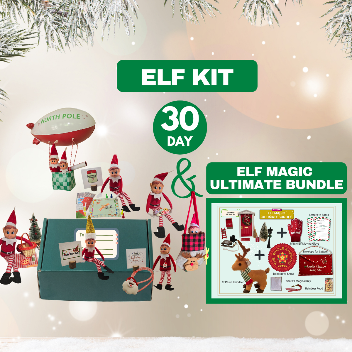 30 Day Elf Kit + Elf Magic Ultimate Bundle (Elves Christmas Activity)