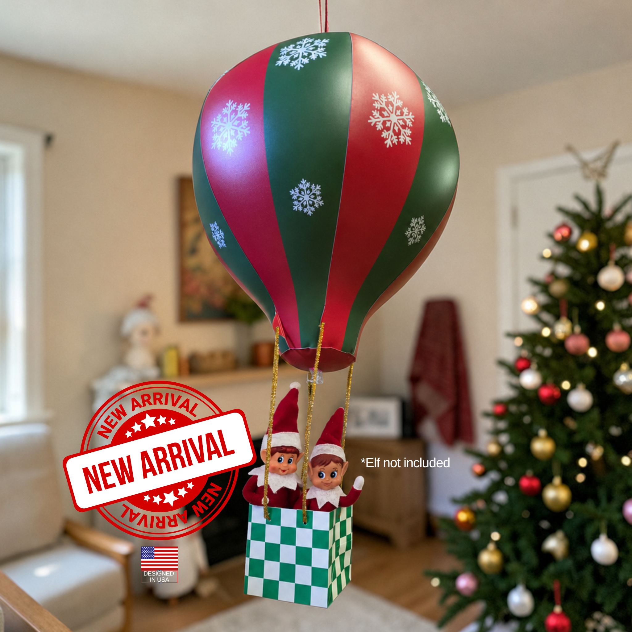 Elf Inflatable Hot Air Balloon Ride (Shipping Oct '26)